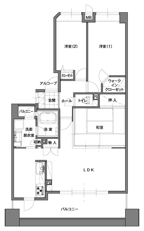 concept01 間取り図before